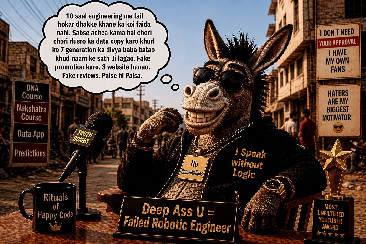 Devguru Foundation Exposed - Deepanshu Giri Lunar Astro Meme